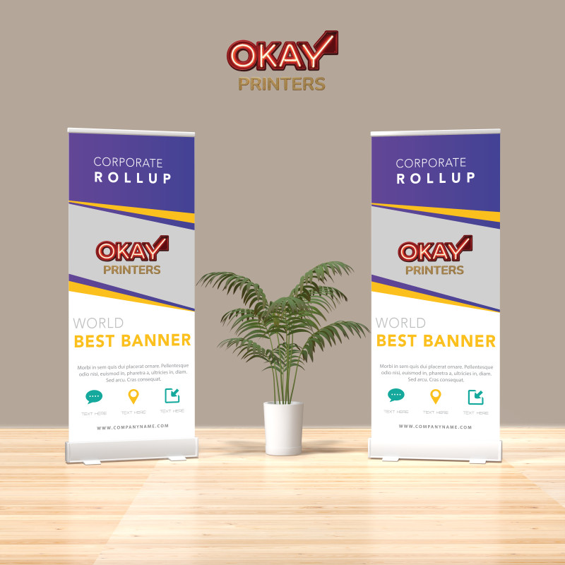 Standard Pull Up Banners 13oz Matte Vinyl