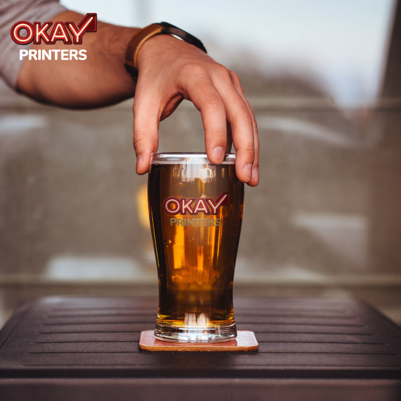 16oz Frosted Beer Mug Glass